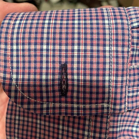 Untuckit Men's Purple Checkered Shirt, XL Slim - Picture 4 of 5